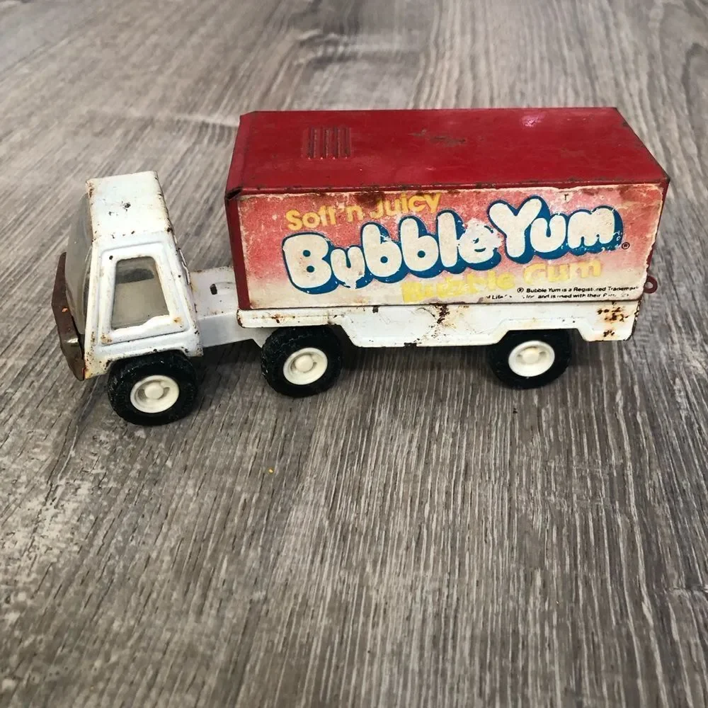 Vintage Buddy L Soft 'n Juicy Bubble Yum Bubble Gum Pressed‎ Steel Toy Truck